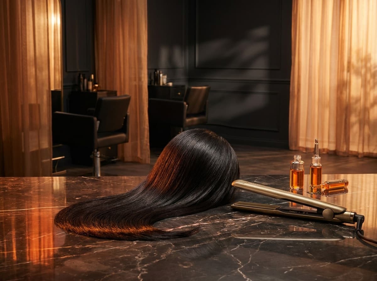 Smoothening & Rebonding at BáSiQ Salon Mahnar